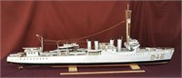 Phenomenal Wood Ship Model WWII Diesel Destroyer