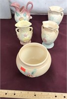 Vintage Hull Pottery, Five Pieces