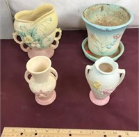 Vintage Hull Pottery, Four Pieces