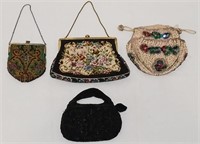 Lot Of Four Vintage Handbags