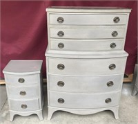 3 Over 3 Chest of Drawers & Matching Nightstand