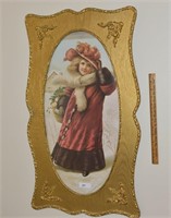 Print in Antique Wooden Frame
