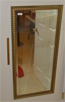 Large Beveled Edge Antique Framed Mirror