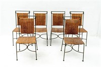 Metal & Rattan Patio Chairs