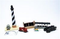 Lionel Lighthouse, Sound Buttons, Train Platform +