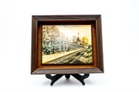 Blue Ridge Railroad Train Station Print - Framed