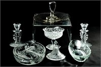 Incredible Early American Period Etched Glass...