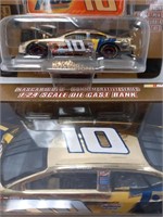 NASCAR GOLD #10 DIE CAST BANK  & CAR
