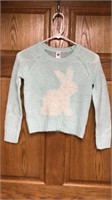 tg total girl sweater size 8, light blue with