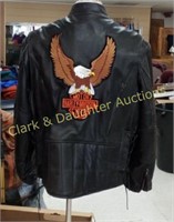 Harley Davidson Jacket. Front zip, size 46