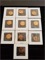 10 Assorted Pennies