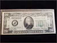 1934-D $20 Bill