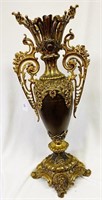 Large Brass Ornate Urn 26" x 10"