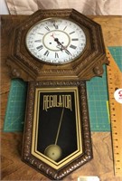 Colonial regulator clock with key