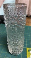 9" Glass vase --no chips or cracks