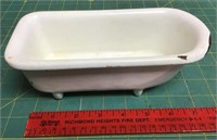 Salesman sample cast iron bathtub