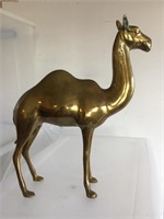 13" Brass camel