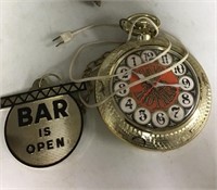 Vintage Spartus bar clock