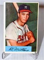 1954 Eddie Mathews #64 Baseball Card
