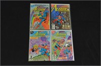 (4) DC ACTION COMICS SUPERMAN COMIC BOOKS MIX