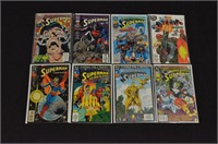 (8) DC SUPERMAN COMICS BOOKS LOT