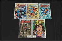 (5) DC SUPERMAN ACTION COMICS BOOKS LOT