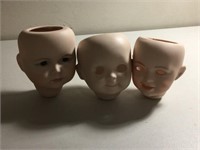 MORE VINTAGE DOLL HEADS ~ SEE PICS.