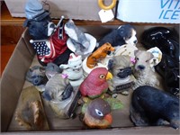 Section of giftware: bobble heads - trinket boxes