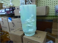 Fenton 9" glass vase - AS IS (chipped) - Mandarin