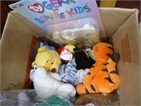 2 boxes: soft toys & Beanie Babies