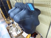 Large group display items: feet - busts - hangers