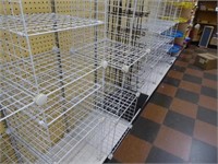 Group of wire cube shelves - approx. 74"H x 44"W