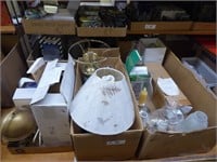 5 boxes lamp parts (some AS IS)