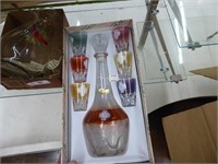2 items: glass pitcher & drinkware set