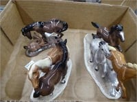 3 Hagen-Renaker horse figurines