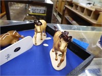 Hagen-Renaker horse figurines (Prancing Belgian &