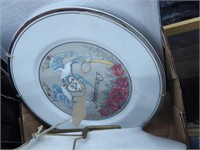 4 boxes decorative plates & dishes