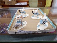 Hagen-Renaker 4 country mouse figures w/ boxes