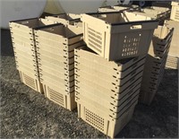 Approx (60) FRESH TOTE 24x20" Poly Produce Bins