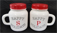 'Happy Holidays' Salt & Pepper Shakers