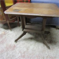 Old lamp table
