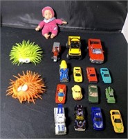 (20 Pcs) Toys - Cars, Doll, & more