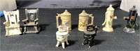(4 sets) Vintage Metal Salt & Pepper Shakers