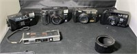 (6 pcs) 5 Vintage Cameras & 1 carrying case