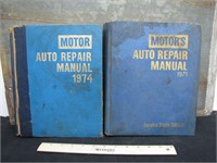 Vintage Pair of 70's Motor's Repair Manuals