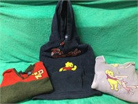pooh pullovers & hoodie sz l & xl