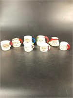 Vintage Ceramic Santa Head Mugs