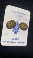 24 k gold embedded damascening Toledo, Spain