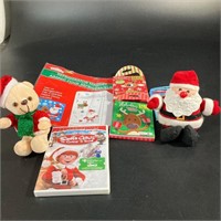 Lot Christmas Crafts Plush Toys Santa Claus Movie