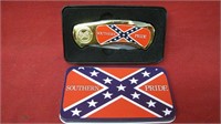 New Southern Pride Lock Blade Knife in Gift Tin